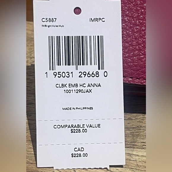 NEW Coach Anna Foldover Clutch Crossbody - Picture 15 of 15